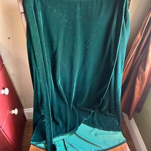 GAP Deep Green Velvet Wrap Skirt